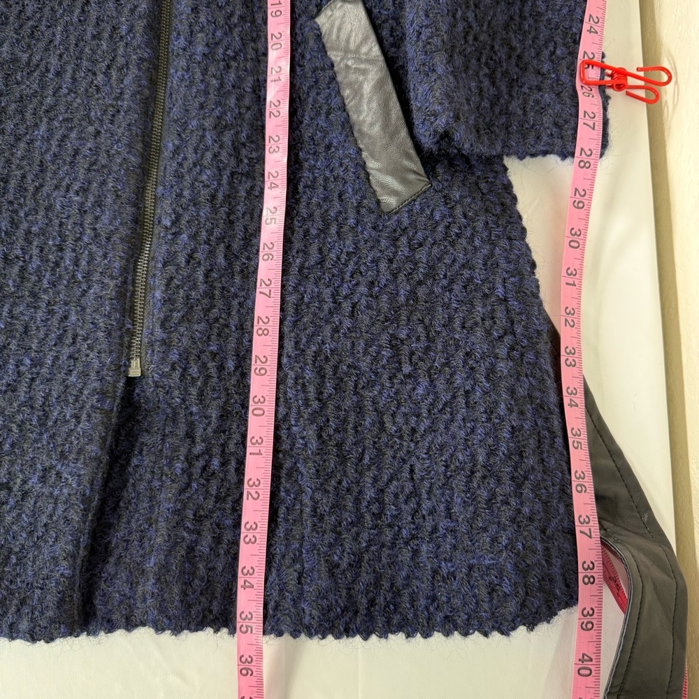 Cole Haan Signature Wool Blend Bouclé Belted Coat Jacket EUC Like New Size 8 - Picture 16 of 16